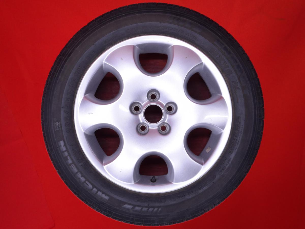 ミシュラン MXV4 MICHELIN MXV4 205/55R16 91H ニュービートル 純正16inch2 6.5Jx16 +42 5/100 シルバー(銀色)系