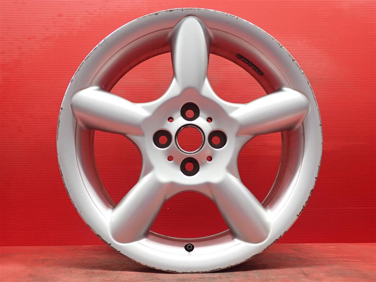 ミニ 純正5スターペーススポークR110 7Jx17 +48 4/100 シルバー(銀色)系|中古タイヤ・ホイールの太平タイヤ