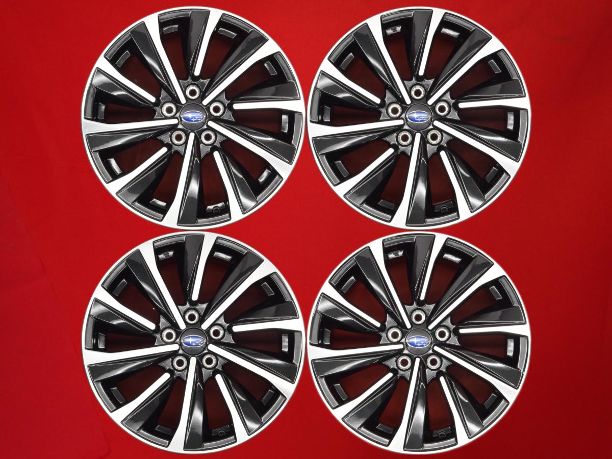 レヴォーグ VN5 STI Sport 純正 18インチ 7.5Jx18 +55 5/114.3 ガンメタポリッシュ(ガンメタ&ポリッシュ) レヴォーグ レガシィ B4 WRX S4 インプレッサ SVX レガシィ アウトバック