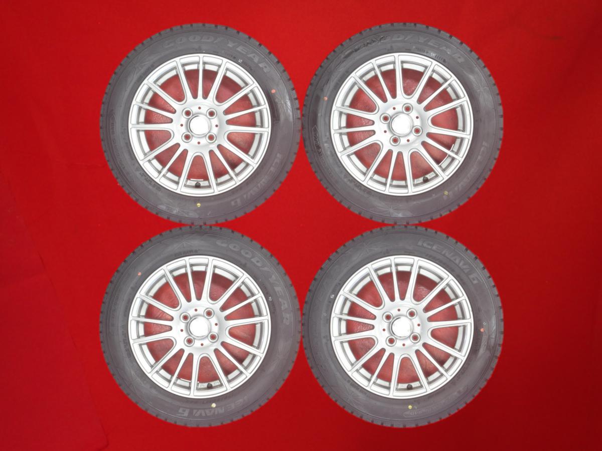 グッドイヤー アイスナビ 6 GOODYEAR ICENAVI 6 175/65R15 84Q RAVRION selzer 5.5Jx15 +42 4/100 ガンメタ系 キューブ カローラ アクシオ フィット シャトル イグニス フィット バレーノ グレイス インサイト マイクラC+C フィット ハイブリッド スイフト カローラ iQ ヴィ｜中古タイヤ・ホイールの太平タイヤ