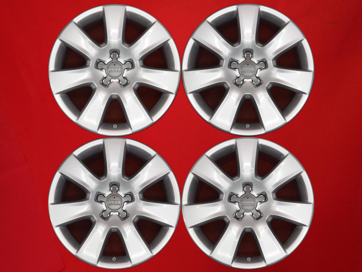 アウディ A8(4H)純正18inch 7.5Jx18 +26 5/112 シルバー(銀色)系 A6 オールロード オールロード｜中古タイヤ・ホイールの太平タイヤ