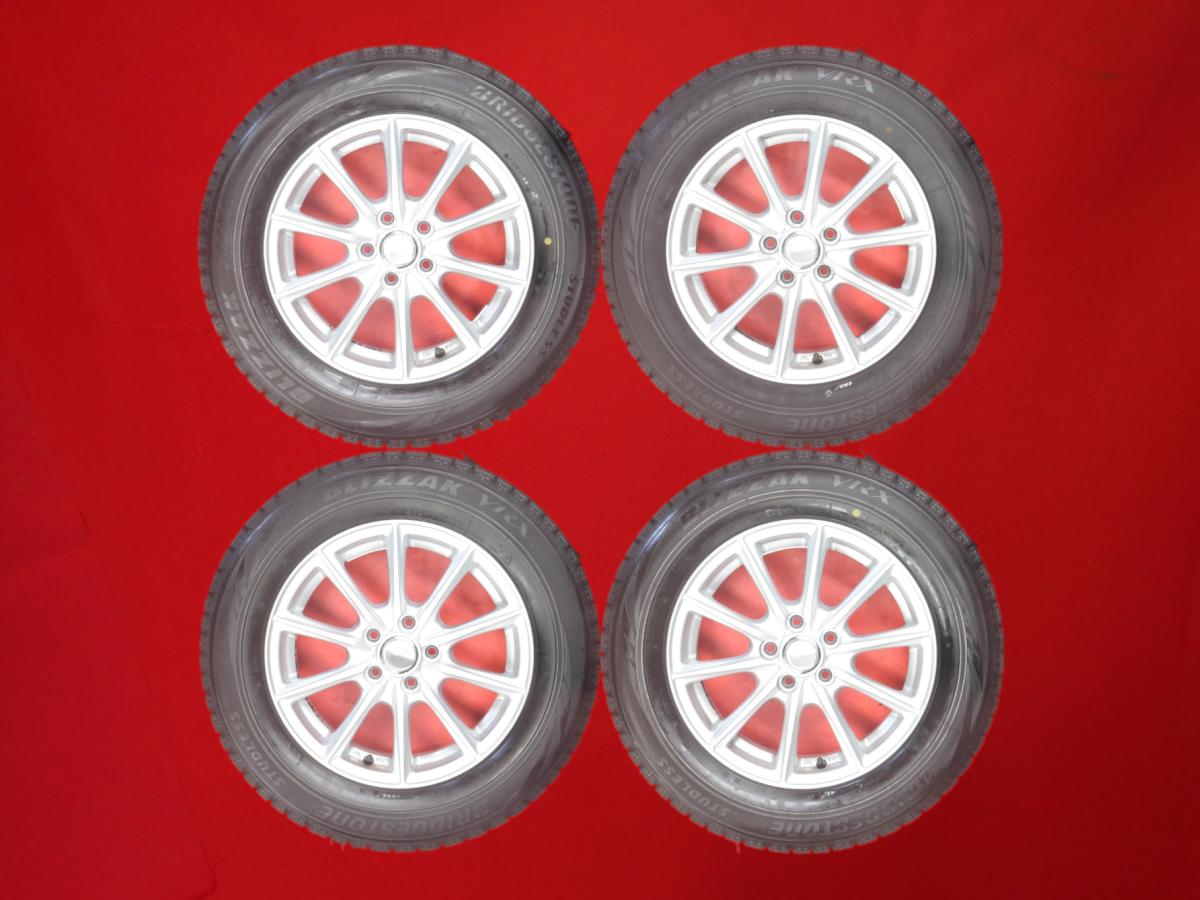 ブリヂストン ブリザック VRX BRIDGESTONE BLIZZAK VRX 195/65R15 91Q ECO FORME エコフォルム SE-15 6Jx15 +43 5/100 シルバー(銀色)系 インプレッサ スポーツ プリウスPHV インプレッサ インプレッサ アネシス CT200h キャバリエ ビスタ アルデオ インプレッサ G4 アリオ