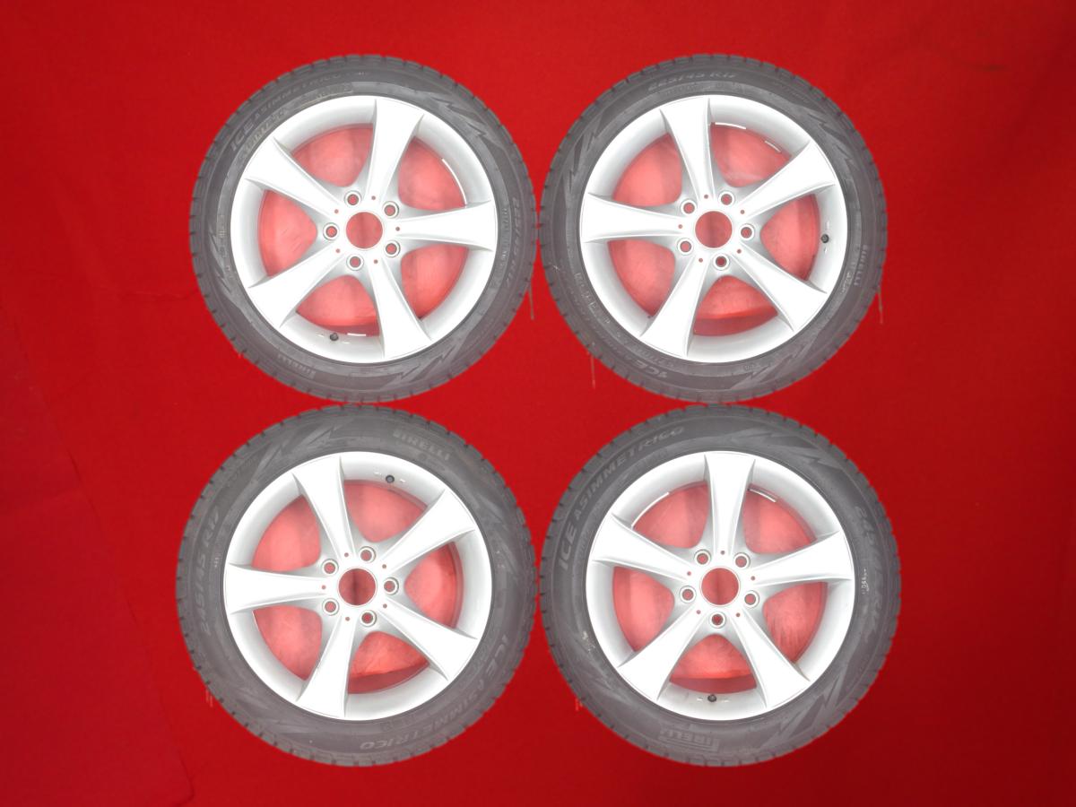 ピレリ アイス アシンメトリコ プラス PIRELLI ICE 225/45R17 91Q 245/45R17 99QAGA(エージーエー) Bayern(バイエルン) 7.5Jx17 +41 5/120 シルバー(銀色)系 3シリーズ カブリオーレ 3シリーズ セダン｜中古タイヤ・ホイールの太平タイヤ 47,520円