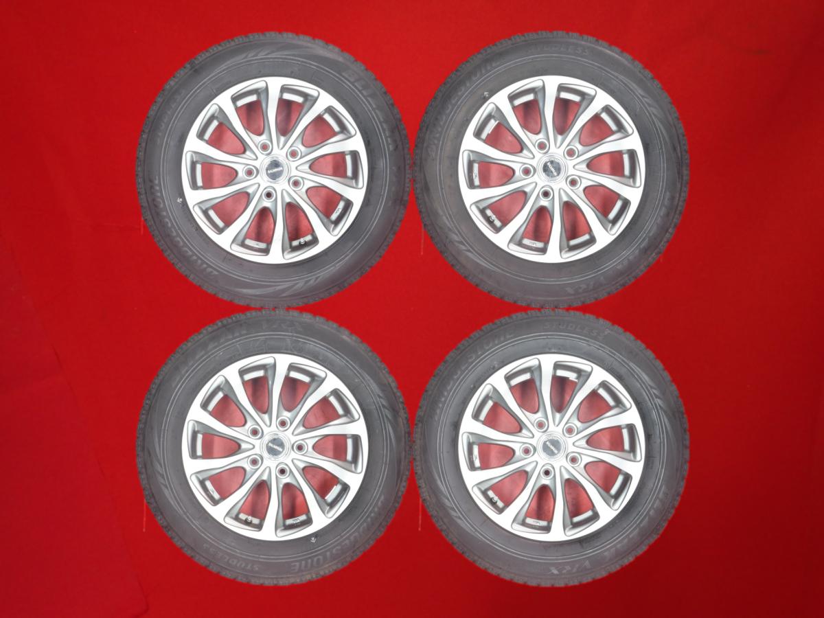 ブリヂストン ブリザック VRX BRIDGESTONE BLIZZAK VRX 195/65R15 91Q バルミナ BALMINUM TR10 6Jx15 +53 5/114.3 ガンメタ系 センティア プログレ ステップワゴン スパーダ アイシス ラフェスタ ハイウェイスター プレマシー ミレーニア ステップワゴン アヴァンシア クレ