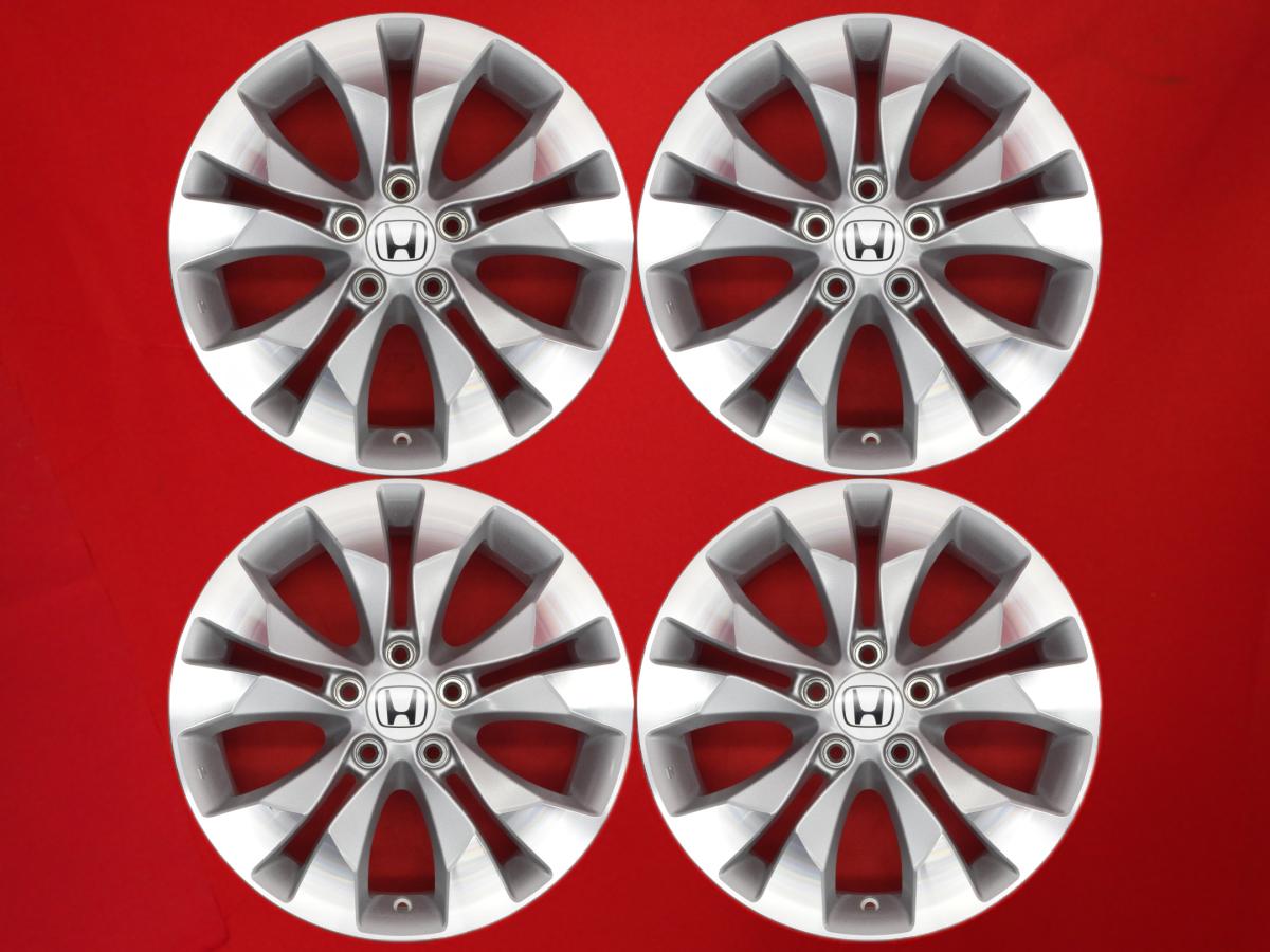 CR-V (RM1-4)純正5Wスポーク 6.5Jx17 +50 5/114.3 シルバーポリッシュ(シルバー&ポリッシュ) ヴェゼル CR-V ステップワゴン