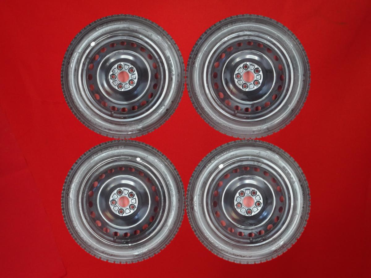 グッドイヤー アイスナビ 6 GOODYEAR ICENAVI 6 175/60R16 82Q ラクティス/トレジア (120系)純正スチール(キャップ無) 5.5Jx16 +39 5/100 ブラック(黒色)系 トレジア ラクティス
