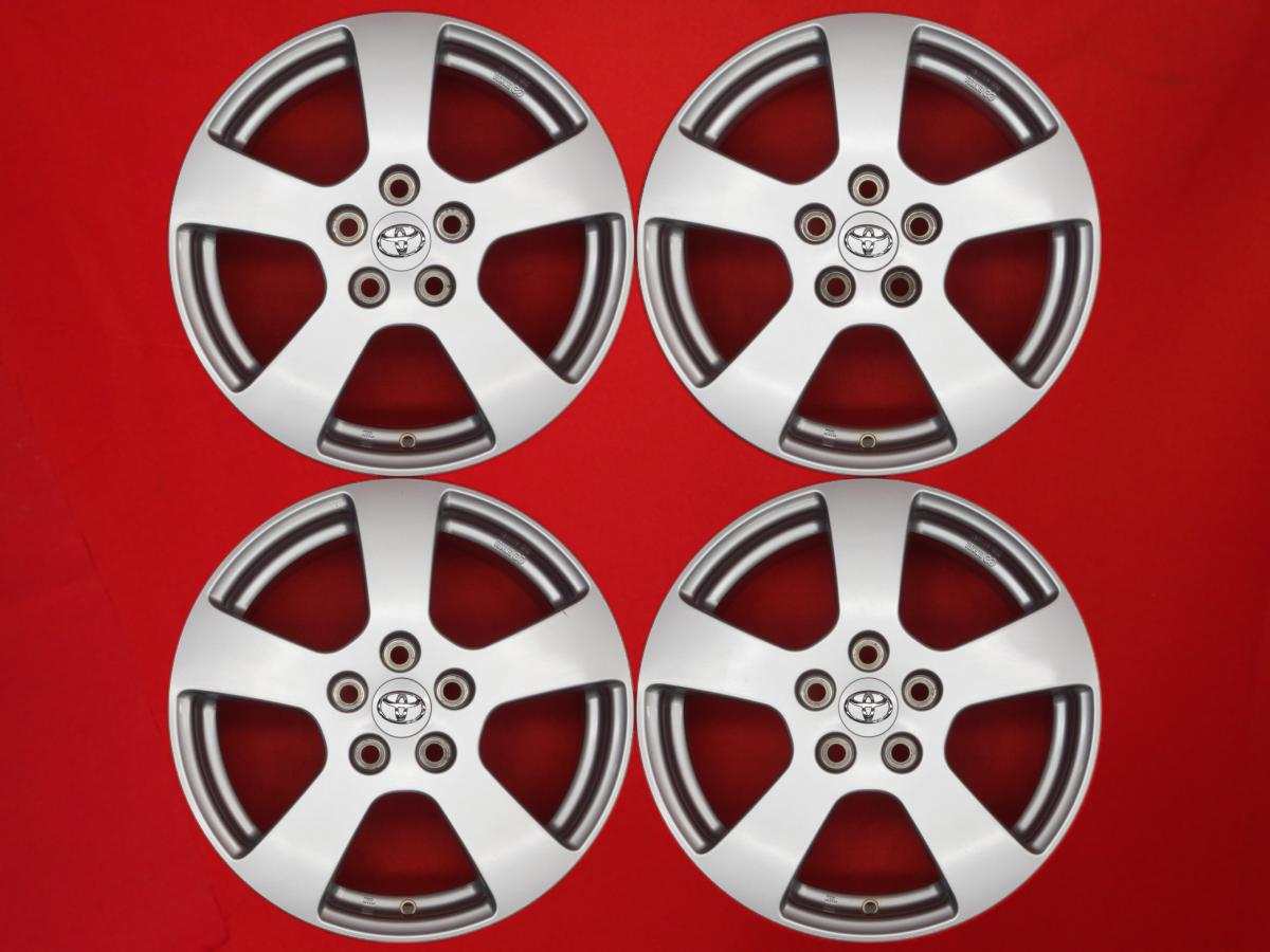 トヨタ 純正オプション5スポーク 7Jx17 +50 5/114.3 シルバー(銀色)系 C-HR ヴォクシー エスクァイア エスティマ ハイブリッド ノア