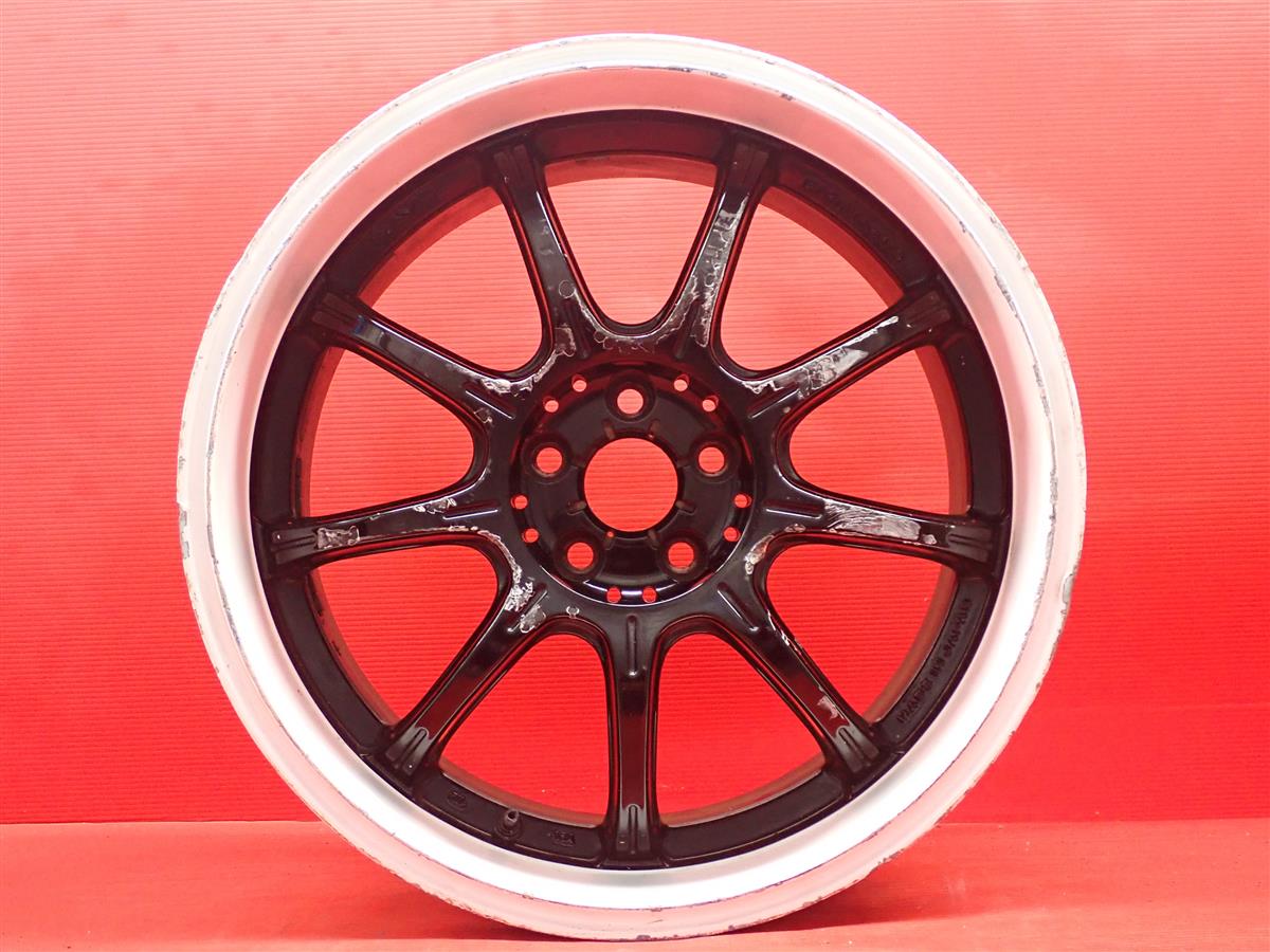グラムライツ 57Gainer 7.5Jx18 +42 5/100 ホワイト(白色)系 ブラック(黒色)系｜中古タイヤ・ホイールの太平タイヤ
