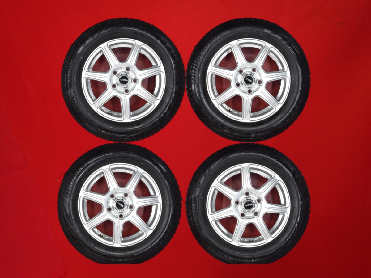 ブリヂストン ブリザック VRX2 BRIDGESTONE BLIZZAK VRX2 195/65R15 91Q TOPRUN R7 6Jx15 +53 5/114.3 シルバー(銀色)系 センティア ステップワゴン スパーダ ラフェスタ ハイウェイスター ミレーニア プレマシー S-MX ステップワゴン アヴァンシア アコード アクセラ アテ｜中古タイヤ・ホイールの太平タイヤ