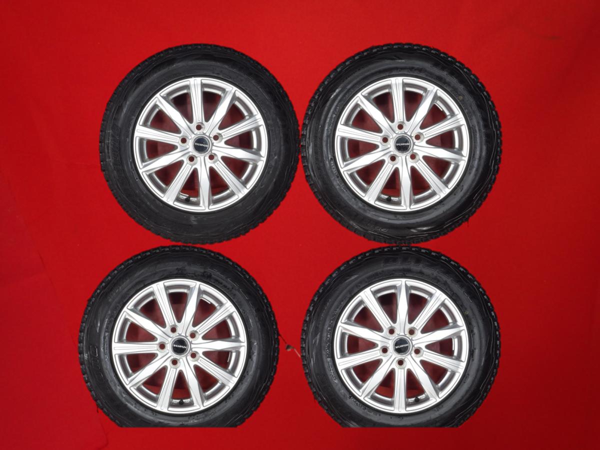 ブリヂストン ブリザック DM-V1 BRIDGESTONE BLIZZAK DM-V1 215/65R16 98Q バルミナ BALMINUM KR10 6.5Jx16 +39 5/114.3 シルバー(銀色)系 ヴェルファイア エスティマ C-HR アルファード カローラ クロス｜中古タイヤ・ホイールの太平タイヤ