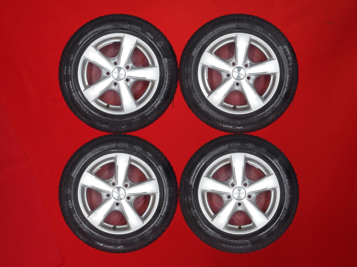 コンチネンタル コンチ バイキング コンタクト6 CONTINENTAL ContiSportContact 6 195/65R15 91T AGA(エージーエー) Bayern(バイエルン) 6Jx15 +47 5/112 シルバー(銀色)系