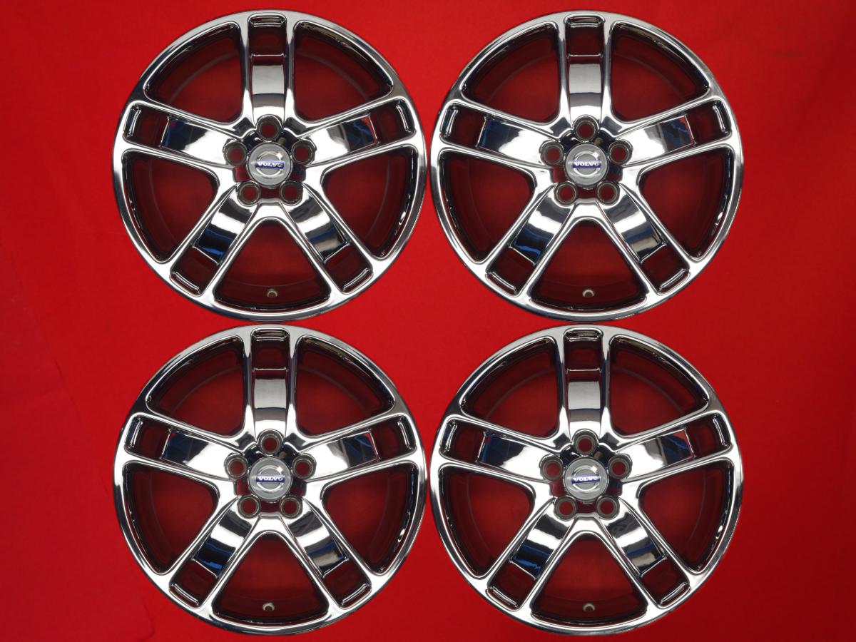 ボルボ C30 純正 17インチ 7Jx17 +52.5 5/108 メッキ V50 S80 V60 S40 C30