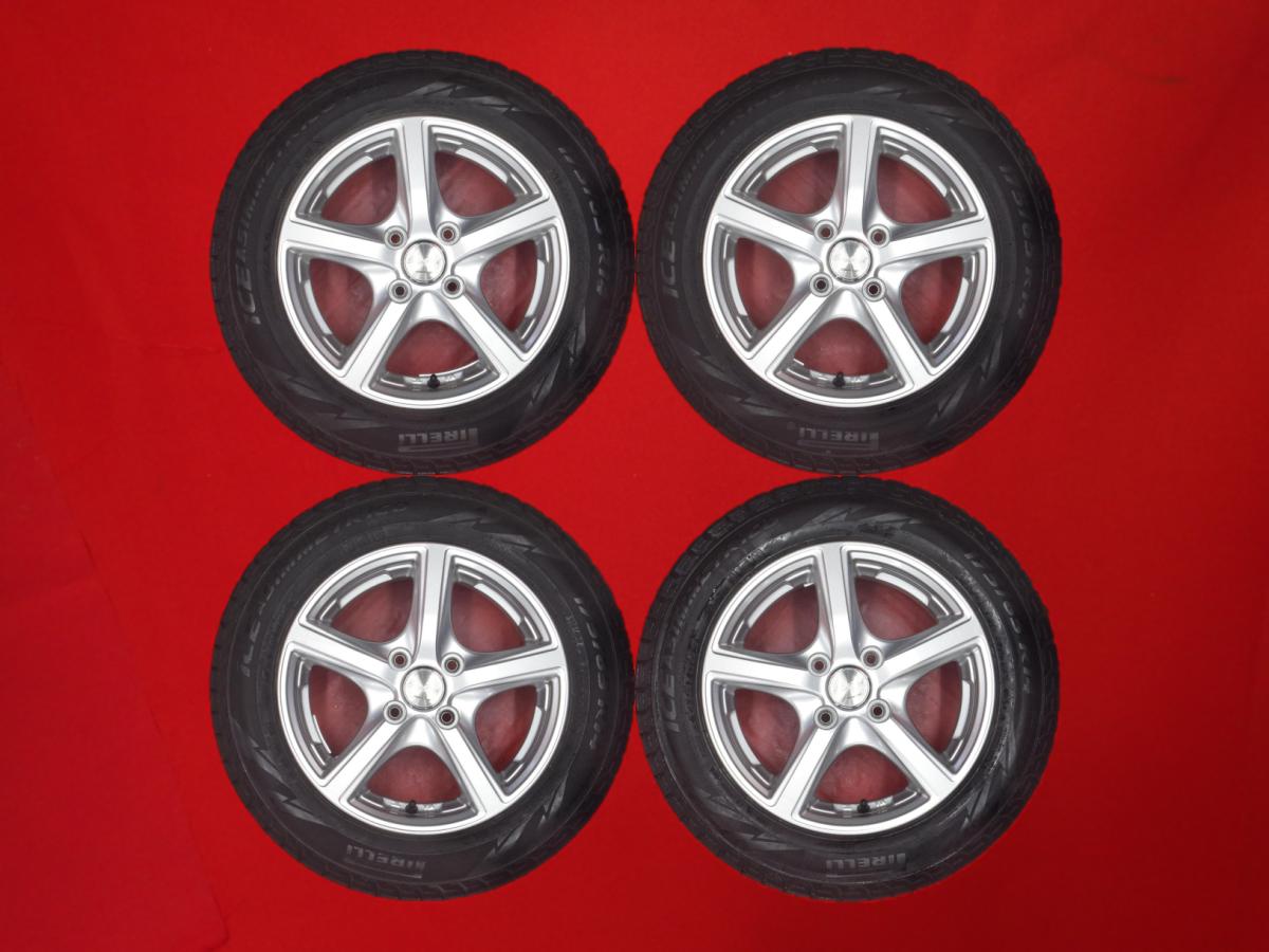 ピレリ アイス アシンメトリコ プラス PIRELLI ICE 175/65R14 82Q Euro Speed(ユーロスピード) MS-5 5.5Jx14 +48 4/100 シルバー(銀色)系 ノート フィット キューブ プリウス ヴィッツ コルト プラス デミオ|中古タイヤ・ホイールの太平タイヤ