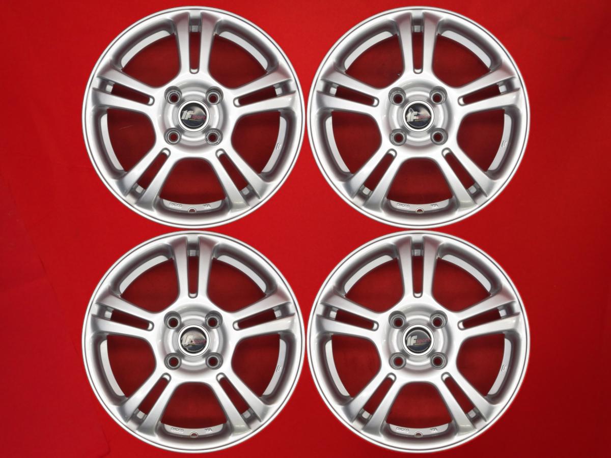IF sport - 6.5Jx15 +28 4/108 シルバー(銀色)系 C3 1007 206 307SW 405 206CC 106