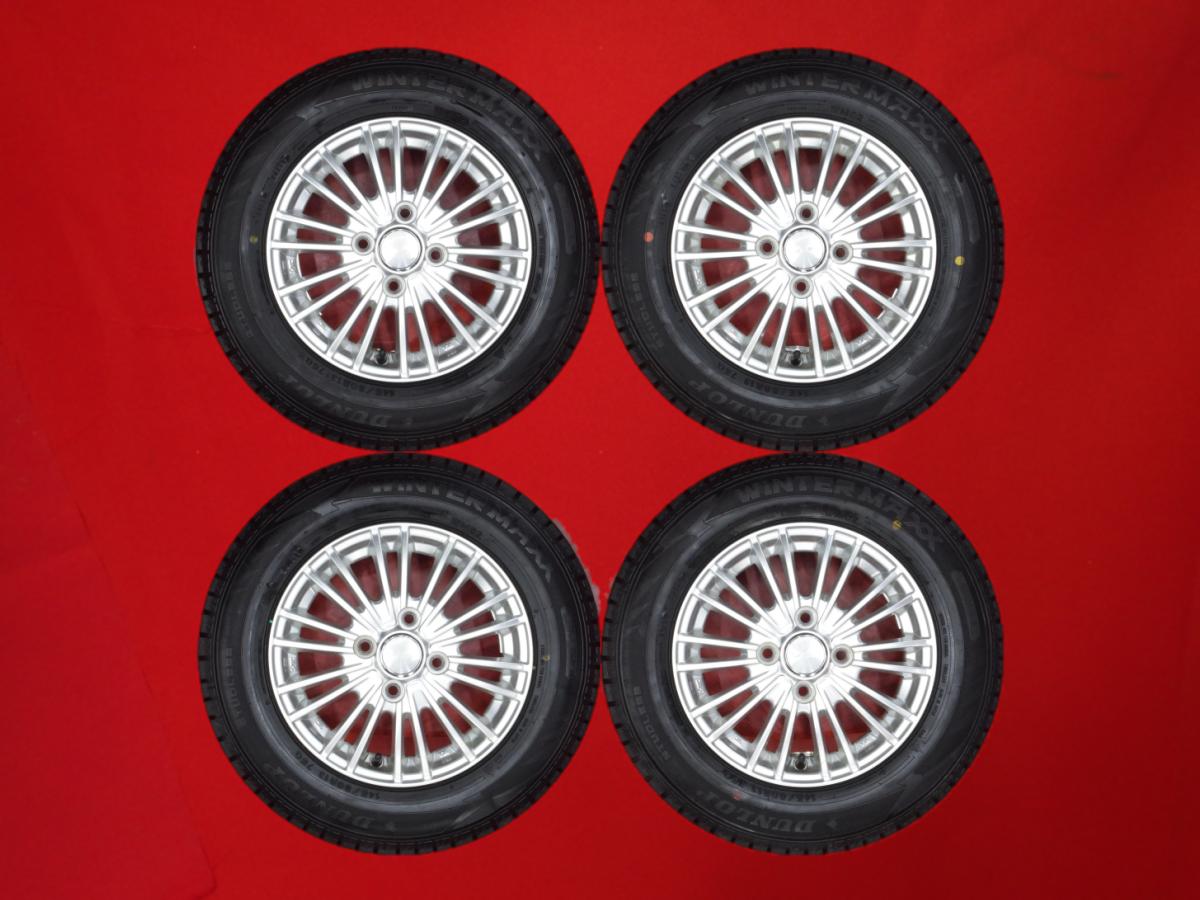 ダンロップ ウィンター MAXX 02(WM02) DUNLOP WINTER MAXX 02 145/80R13 75Q レーベン FS10 4Jx13 +43 4/100 シルバー(銀色)系 ムーヴ コンテ アルト ラパン ショコラ ピクシス エポック MRワゴン タント カスタム ワゴンR スティングレー ムーヴ ラテ スペーシア AZ-ワゴン
