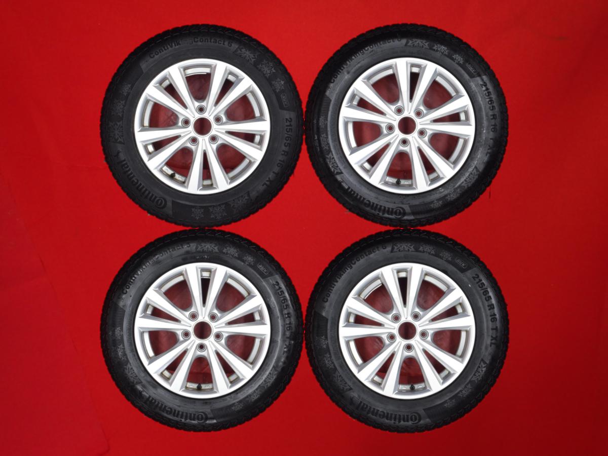 コンチネンタル コンチ バイキング コンタクト6 SUV CONTINENTAL ContiSportContact 6 SUV 215/65R16 102T AGA(エージーエー) Dorf(ドルフ) 6.5Jx16 +30 5/112 シルバー(銀色)系 ティグアン