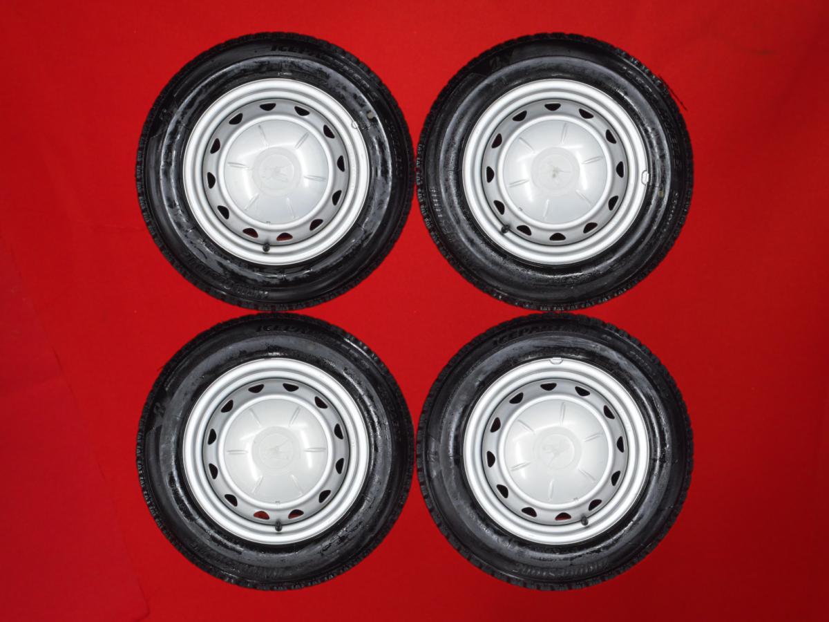 ブリヂストン アイスパートナー2 BRIDGESTONE ICEPARTNER2 175/70R14 84Q マルチスチール 〈センターハブキャップ付〉 5.5Jx14 +40 4/100 114.3 シルバー(銀色)系 カローラ フィールダー ヴィッツ カリーナ アクア カローラ ランクス ポルテ カローラ ウイングロード キュ|中古タイヤ・ホイールの太平タイヤ