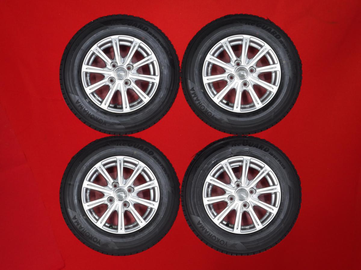 ヨコハマ アイスガード 5 プラス IG50 YOKOHAMA iceGUARD 5 PLUS IG50 155/80R13 79Q MILLOUS(ミルアス) PS 5Jx13 +35 4/100 シルバー(銀色)系|中古タイヤ・ホイールの太平タイヤ