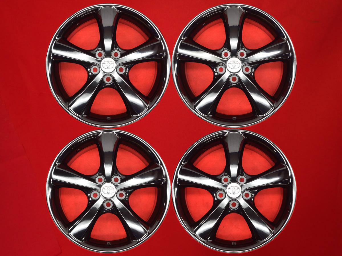 マークX (GRX120-121)Sパッケージ純正 8Jx18 +50 5/114.3 ブラック(黒色)系 クラウン アスリート ヤリス クロス カムリ C-HR マークX