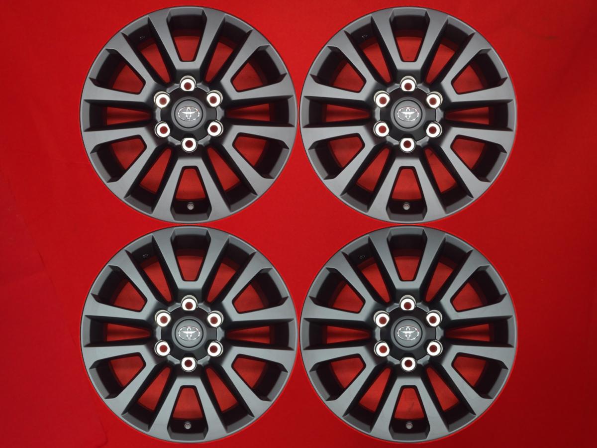 ランドクルーザー プラド 150系 TX Lパッケージ マットブラックエディション 純正 18インチ 7.5Jx18 +25 6/139.7 ブラック(黒色)系 ランドクルーザー プラド ハイラックス