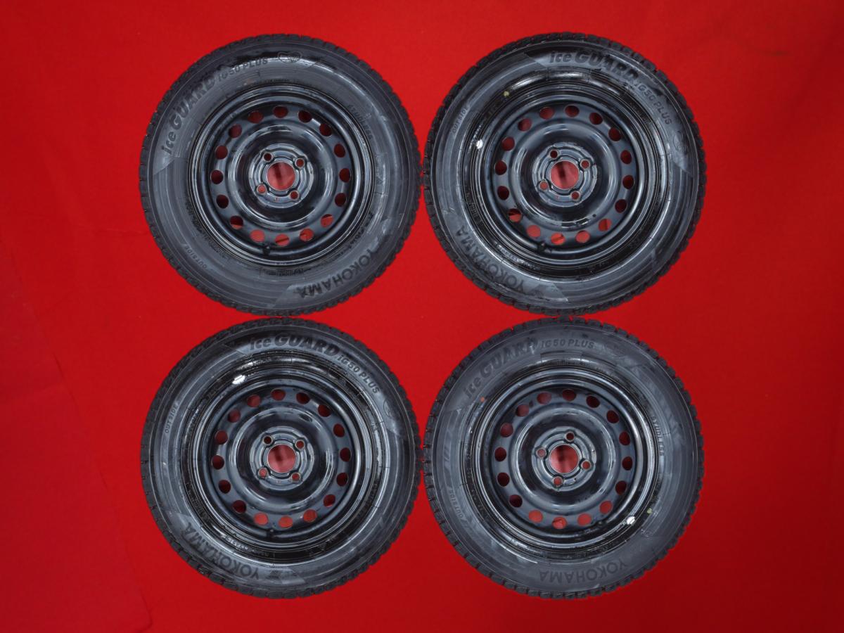 ヨコハマ アイスガード 5 プラス IG50 YOKOHAMA iceGUARD 5 PLUS IG50 185/70R14 88Q ニッサン 純正スチール(キャップ無) 5.5Jx14 +40 4/100 ブラック(黒色)系 ノート ノート-eパワー｜中古タイヤ・ホイールの太平タイヤ