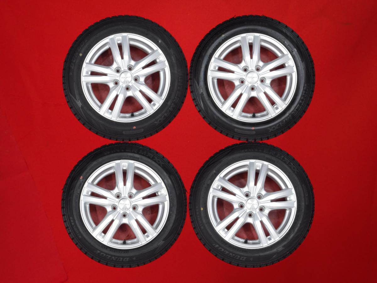 ダンロップ ウィンター MAXX 02(WM02) DUNLOP WINTER MAXX 02 185/60R15 84Q DUFACT デュファクト DA5 6Jx15 +45 5/100 シルバー(銀色)系 シエンタ 26,136円