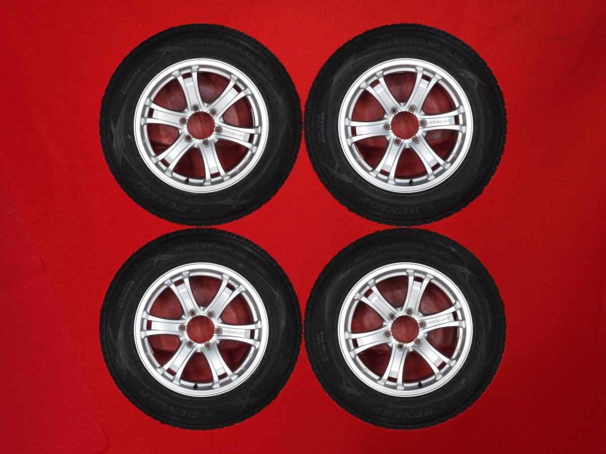 ダンロップ ウィンター MAXX SJ8 DUNLOP WINTER MAXX SJ8 265/60R18 110Q KEELER FORCE 6スポーク 8Jx18 +25 6/139.7 シルバー(銀色)系 ハイラックスサーフ インフィニティQX56 パジェロ ハイラックス ランドクルーザー プラド|中古タイヤ・ホイールの太平タイヤ
