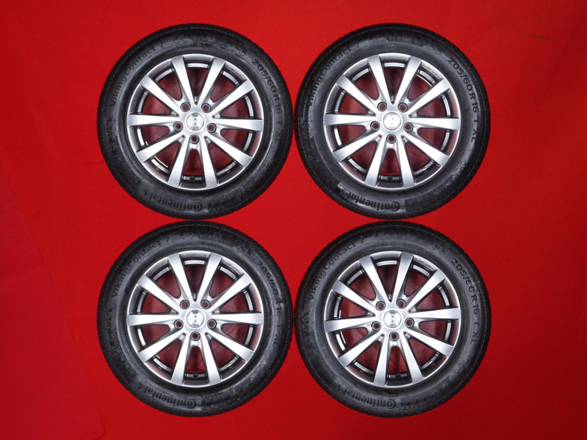 コンチネンタル コンチ バイキング コンタクト7 CONTINENTAL ContiSportContact VIKINGCONTACT 7 205/60R16 96T チーム スパルコ バラーレ 6.5Jx16 +54 5/112 ガンメタ系 2シリーズ アクティブツアラー 2シリーズ グランツアラー