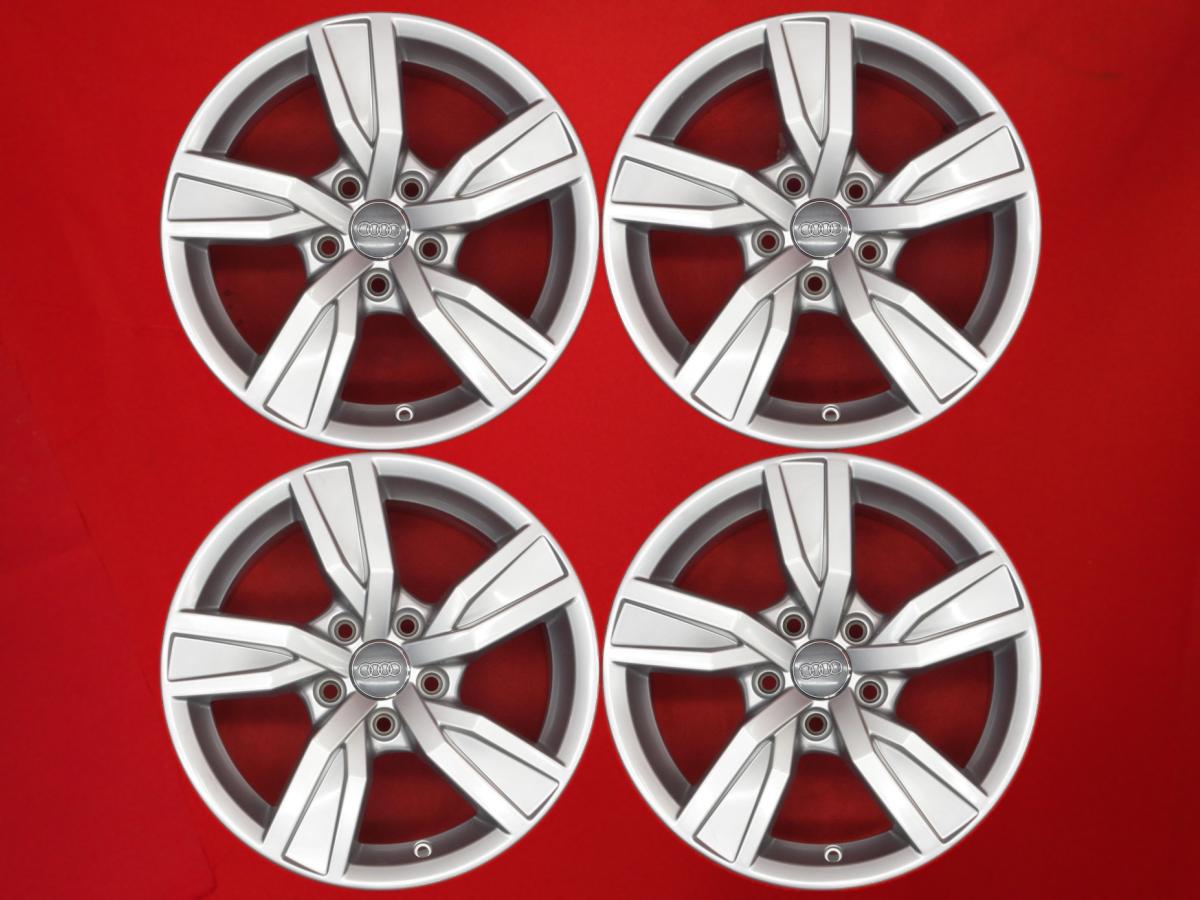 アウディ A4(8W)純正16inch 7Jx16 +35 5/112 シルバー(銀色)系 A3 A4 アバント A4