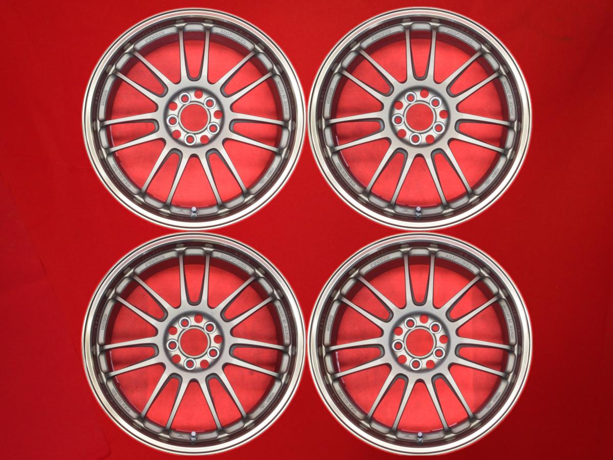 VOLK RACING(ボルクレーシング) RE30 7.5Jx18 +50 5/100 ブロンズ系 インプレッサ スポーツハイブリッド プレミオ BRZ カローラ ツーリング プリウス カローラ 86