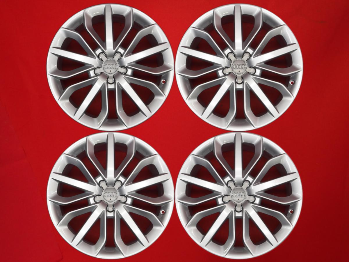 アウディ A6(4G)Sラインパッケージ純正 8.5Jx19 +45 5/112 シルバー(銀色)系 A8 Q3 A6 アバント A6 A4