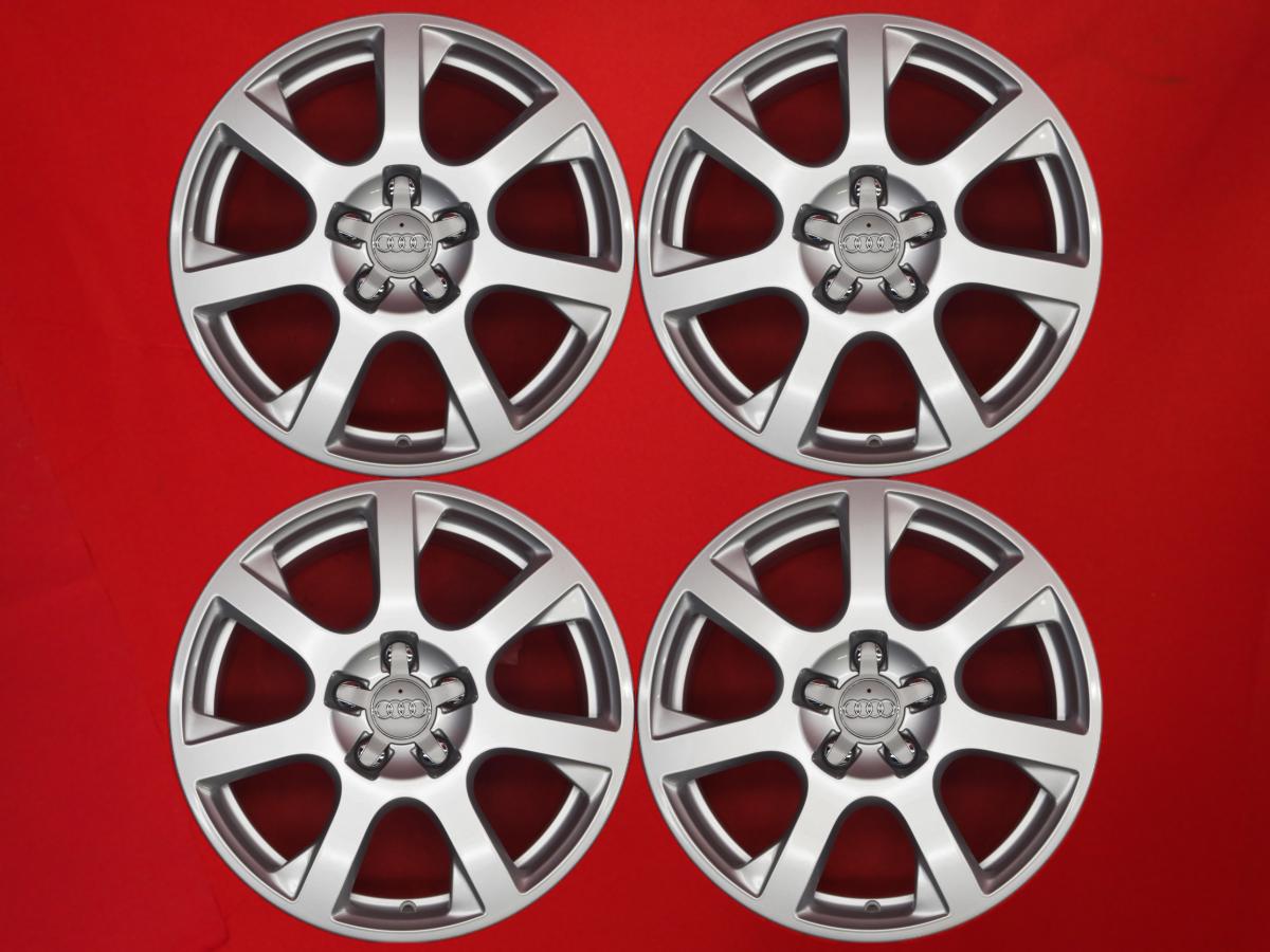 アウディ 純正7-arm design(7アーム デザイン) 17inch 7Jx17 +37 5/112 シルバー(銀色)系 TT クーペ/TTロードスター A4 アバント A6 アバント A6 A4 A3 Q3 Q5 A4 CABRIOLET｜中古タイヤ・ホイールの太平タイヤ