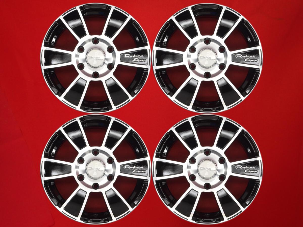 Daytona デイトナ EURO ユーロ RS-ZERO 7Jx16 +38 6/139.7 ブラックポリッシュ(ブラック&ポリッシュ) ハイエースワゴン ハイエースコミューター レジアスエース バン ハイエースバン