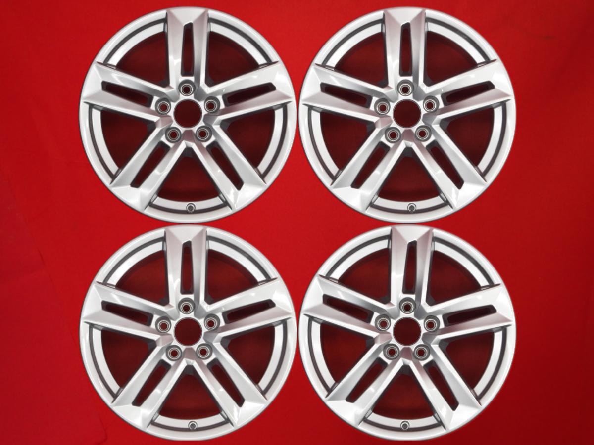 アウディ A5/S5(8W)純正5エアロスポーク 7Jx17 +42 5/112 シルバー(銀色)系 Q2 Q3 A4 CABRIOLET TT クーペ/TTロードスター A4 アバント A6 アバント TT クーペ A6 A4｜中古タイヤ・ホイールの太平タイヤ