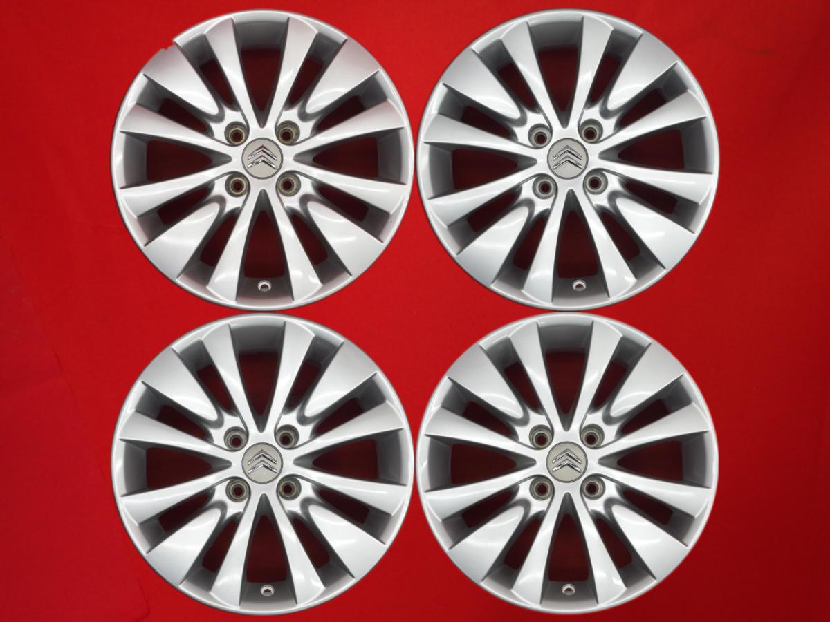 シトロエン C4 Picasso(ピカソ)純正 7Jx16 +26 4/108 シルバー(銀色)系 C3 C4 C4 ピカソ｜中古タイヤ・ホイールの太平タイヤ