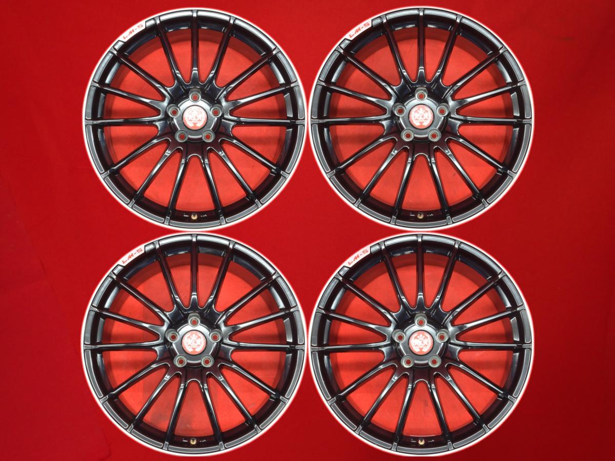 レアマイスター Lehrmeister LM-S TRENTINO15(エルエムエス トレント15) 8.5Jx20 +38 5/114.3 ブラックポリッシュ(ブラック&ポリッシュ) ブラック(黒色)系 ヴェルファイア アルファード ハリアー ランサー エボリューション X クラウン アスリート シーマハイブリッド フー