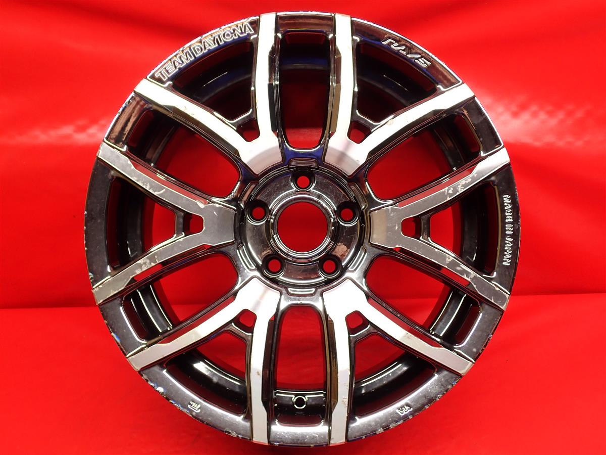 TEAM DAYTONA(チーム デイトナ) F6 DRIVE ドライブ 7.5Jx18 +45 5/114.3 スーパーメタルコーティング系(メッキ色の塗装)|中古タイヤ・ホイールの太平タイヤ