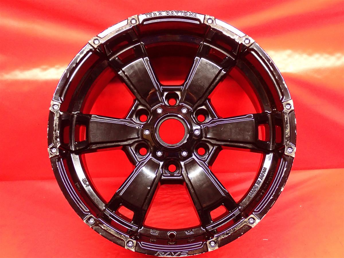 TEAM DAYTONA(チーム デイトナ) FDX-G6 8Jx17 +20 6/139.7 ブラック(黒色)系｜中古タイヤ・ホイールの太平タイヤ