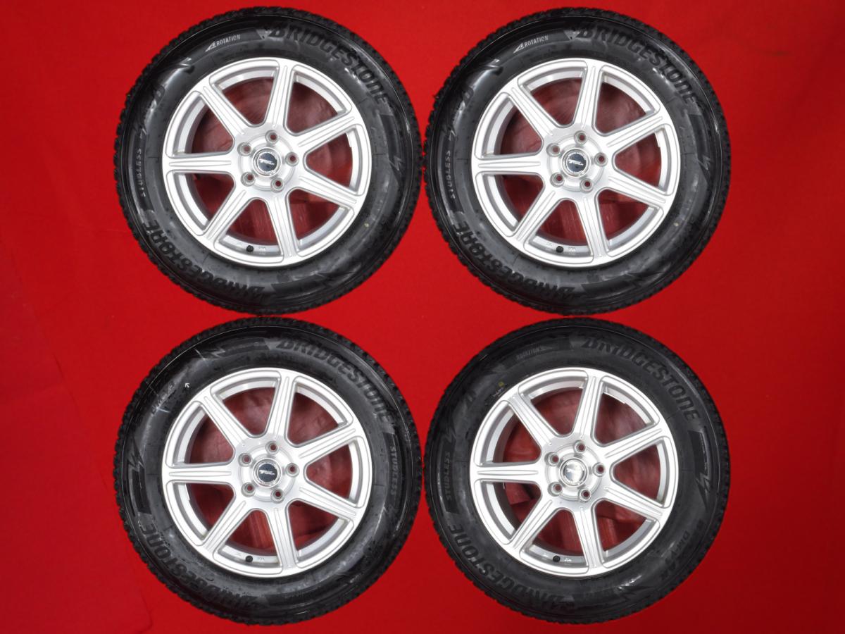ブリヂストン ブリザック DM-V3 BRIDGESTONE BLIZZAK DM-V3 225/65R17 102Q 7スポークタイプ 1P 7Jx17 +45 5/114.3 シルバー(銀色)系 CR-V CX-8 エスクード 2.4 CX-5 エスクード レガシィ アウトバック|中古タイヤ・ホイールの太平タイヤ