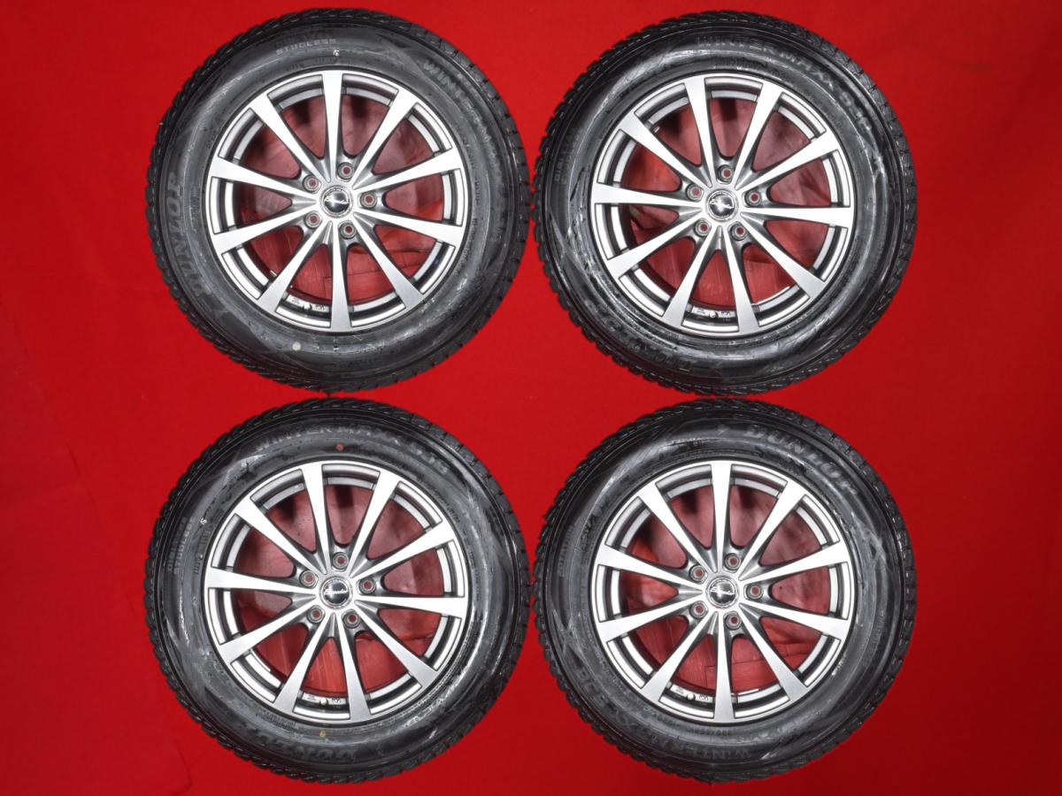ダンロップ ウィンターマックス SJ8 DUNLOP WINTER MAXX SJ8 225/65R17 102Q 5Wスポークタイプ 1P 7Jx17 +48 5/114.3 ガンメタ系 CX-5 エスクード CR-V レガシィ アウトバック