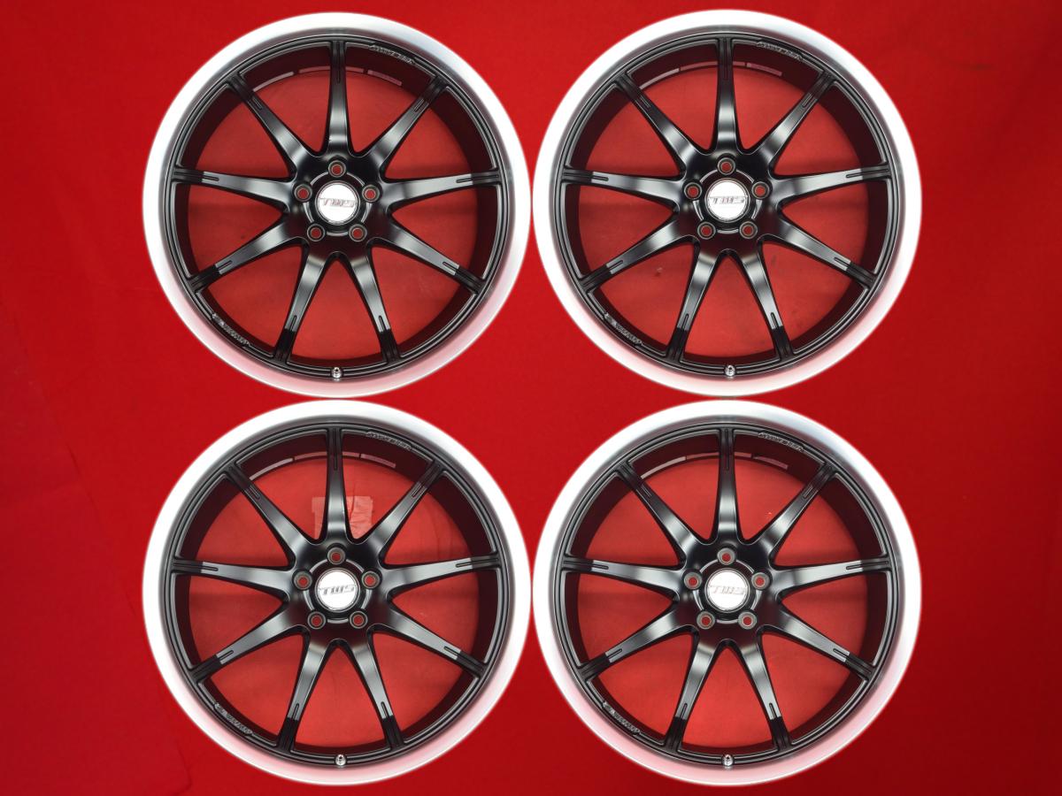 TWS Airverde エアヴェルデ 7.5Jx19 +47 5/100 ポリッシュ系 ブラック(黒色)系 プレミオ カローラ ツーリング プリウスPHV プリウス アリオン カローラ｜中古タイヤ・ホイールの太平タイヤ 108,900円
