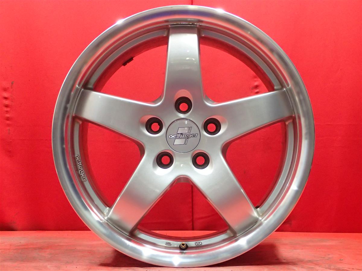 oettinger(エッティンガー) TYPE RE2 7.5Jx17 +50 5/112 ポリッシュ系 シルバー(銀色)系｜中古タイヤ・ホイールの太平タイヤ