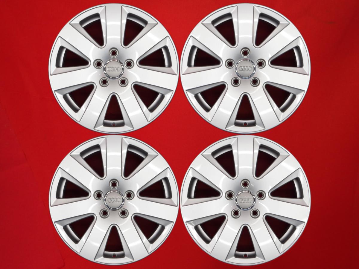 アウディ A6(4F)純正16inch 7.5Jx16 +45 5/112 シルバー(銀色)系 A6 アバント A4 アバント A4