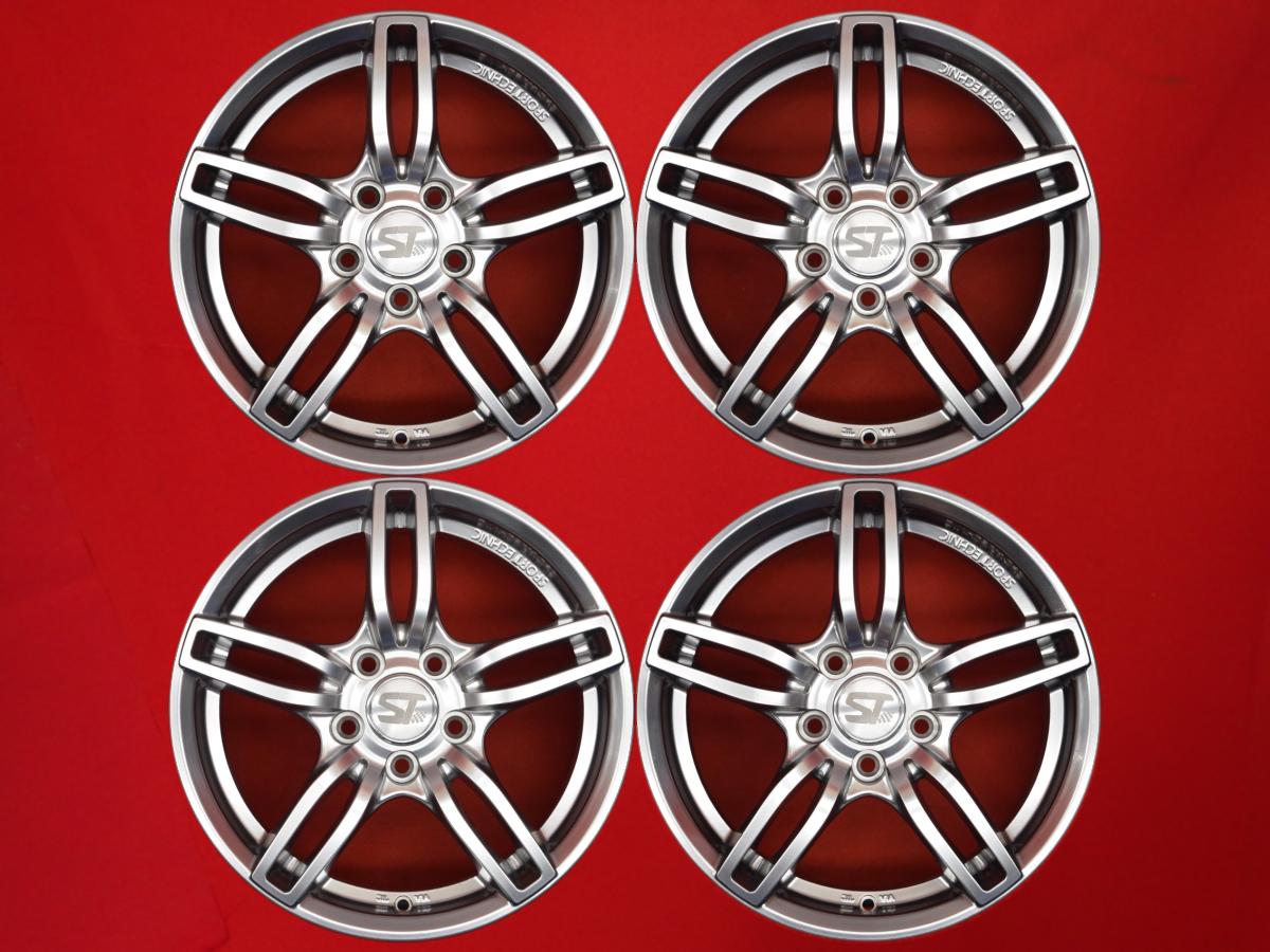 SPORT TECHNIC(スポーツテクニック) MONO5 VISION(ヴィジョン) 7Jx16 +38 5/112 ハイパーブラック A4 A4 アバント TT クーペ/TTロードスター A4 CABRIOLET パサート Q2 パサート ワゴン｜中古タイヤ・ホイールの太平タイヤ 29,304円