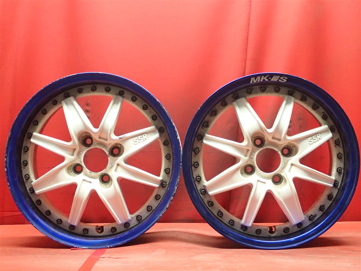 スピードスター MK-IIIS 6.5Jx15 +32 4/100 ブルー(青色)系 ホワイト(白色)系｜中古タイヤ・ホイールの太平タイヤ