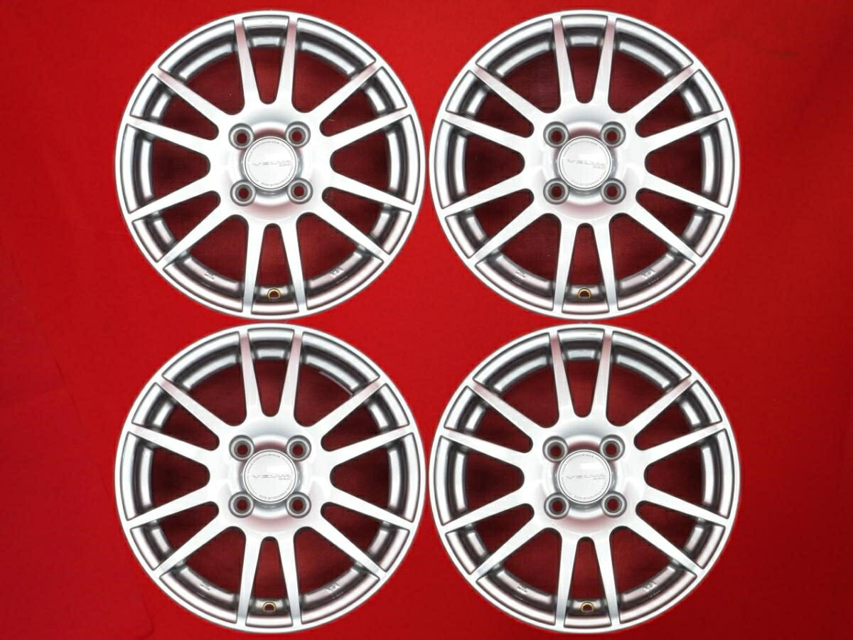 ヴェルヴァ VELVA SX 5.5Jx14 +50 4/100 シルバー(銀色)系 ランサーワゴン フリード モビリオ スパイク フリード スパイク ハイブリッド モビリオ エアウェイブ フリード スパイク｜中古タイヤ・ホイールの太平タイヤ