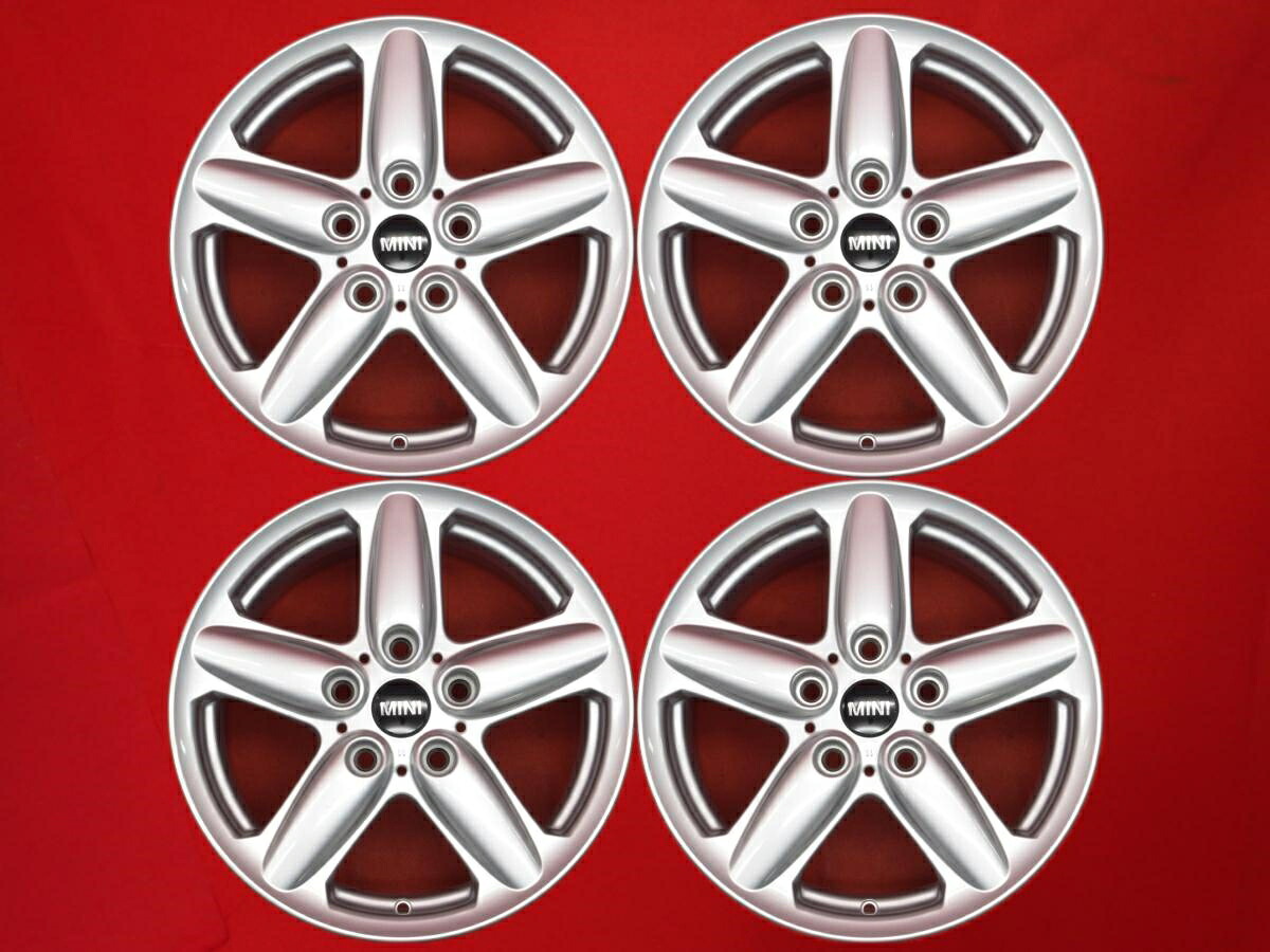 ミニ クロスオーバー純正スターシングルスポークR124 6.5Jx16 +46 5/120 シルバー(銀色)系 ミニ クロスオーバー ミニ ペースマン 38,610円
