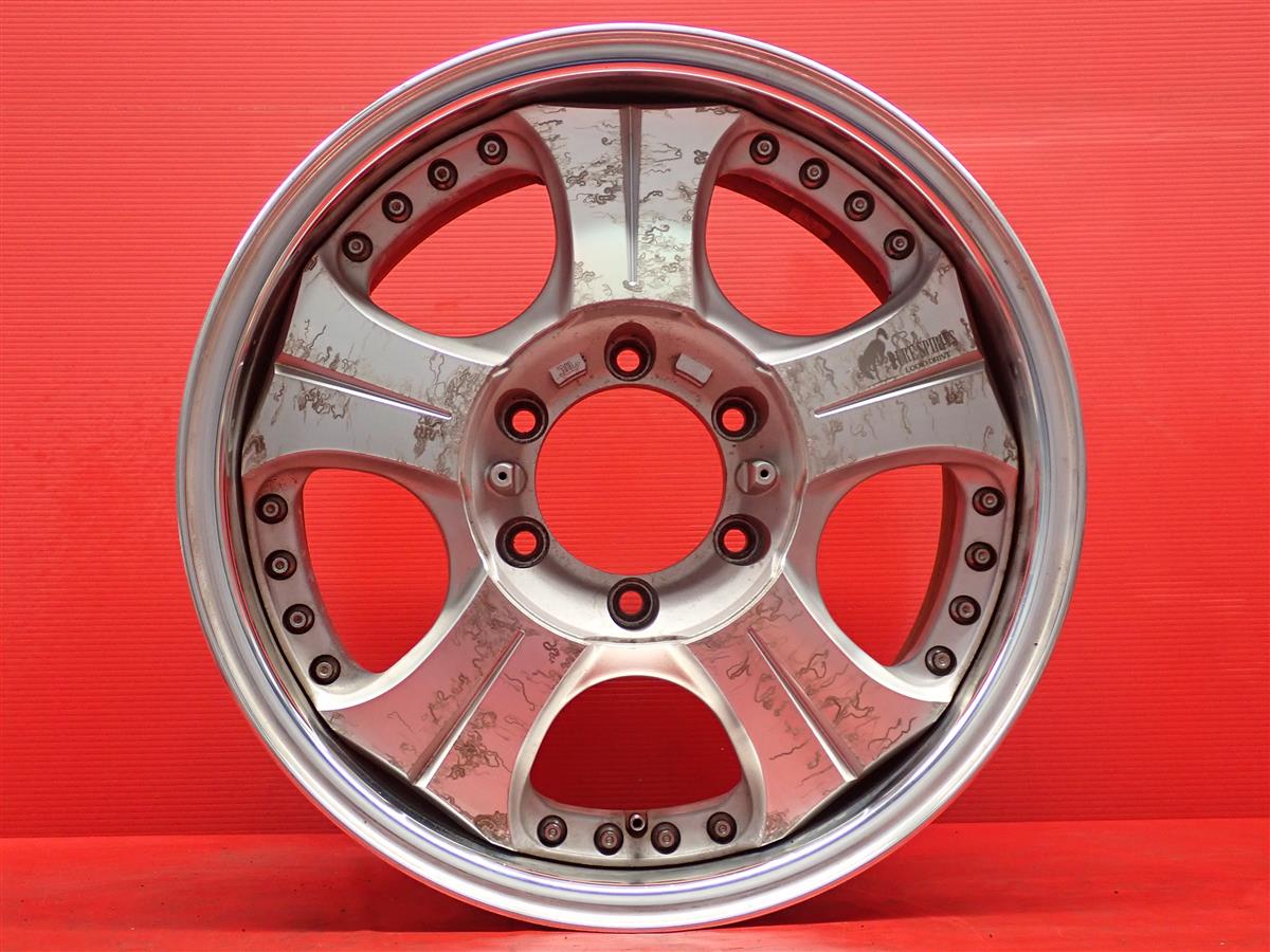 LODIO DRIVE(ロデオ ドライブ) PURE SPRITS ROWEL(ラウウェル) 8Jx17 +18 6/139.7 ポリッシュ系 シルバーポリッシュ(シルバー&ポリッシュ)｜中古タイヤ・ホイールの太平タイヤ