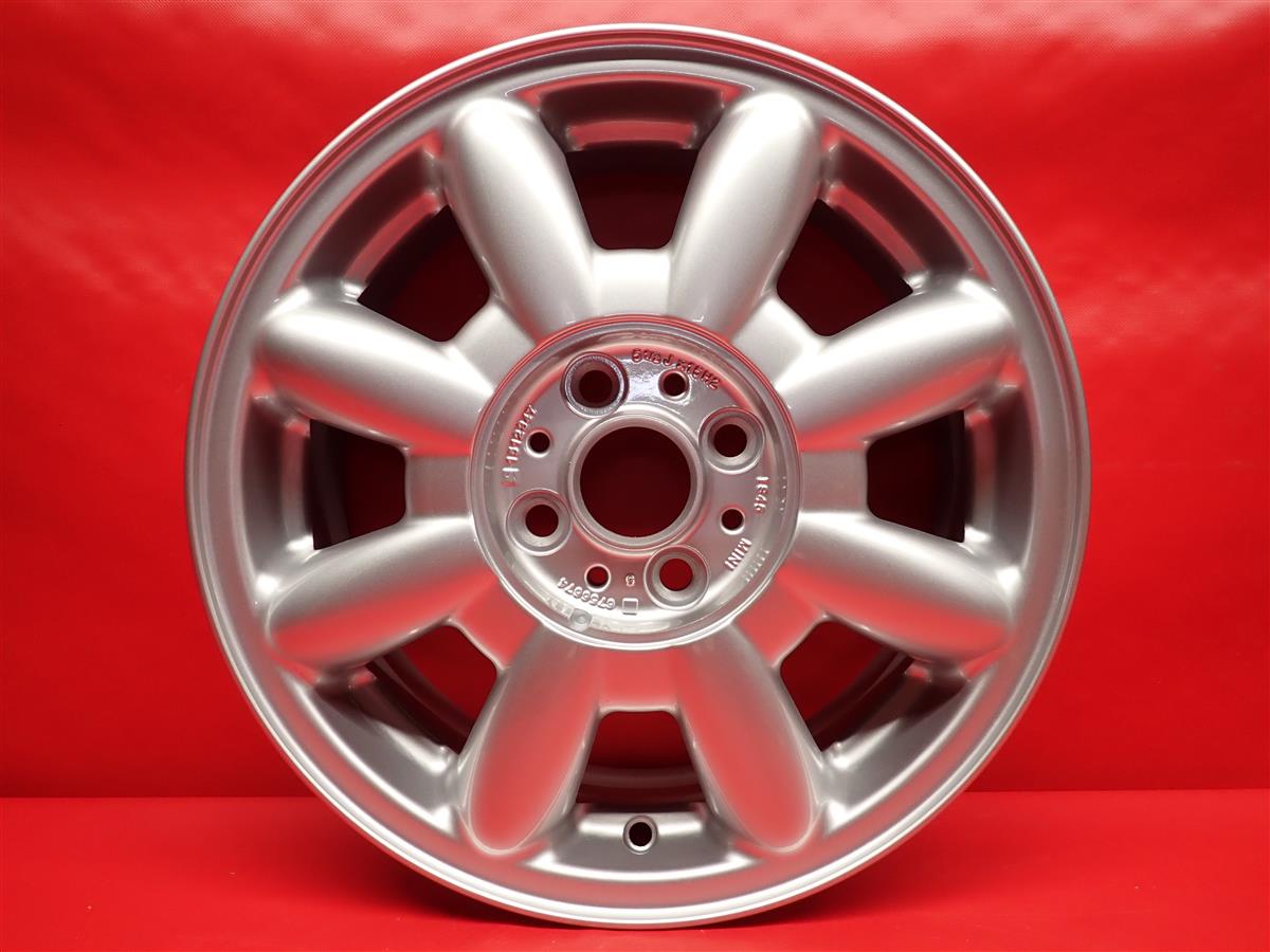 ミニ (R50)8スポーク R82 5.5Jx15 +45 4/100 シルバー(銀色)系｜中古タイヤ・ホイールの太平タイヤ