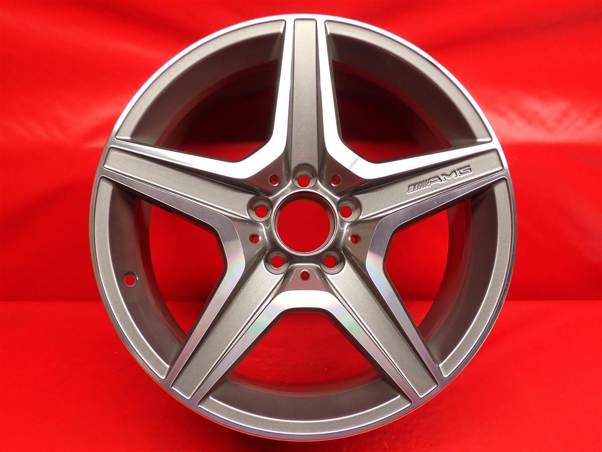 メルセデス-ベンツ C(W204)純正AMG 18inch 8Jx18 +45 5/112 ガンメタポリッシュ(ガンメタ&ポリッシュ)|中古タイヤ・ホイールの太平タイヤ